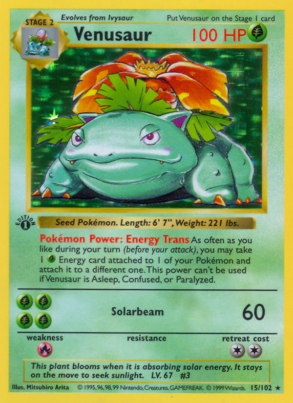 Venusaur Card Example