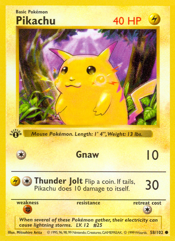 Pikachu Card Example