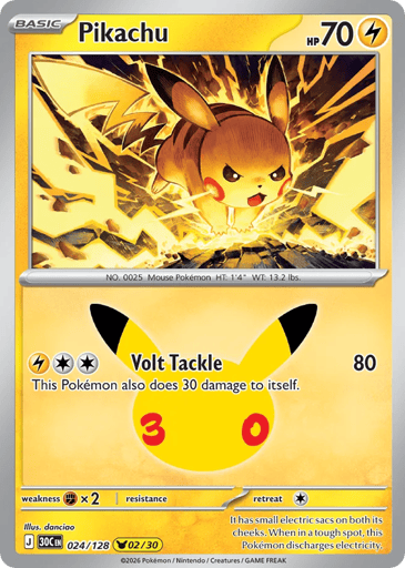 Pikachu Pokemon card #24 from 30th Celebration