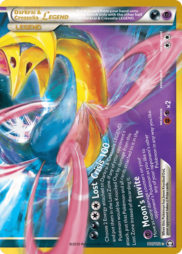 Darkrai & Cresselia LEGEND Pokemon card #100 from 30th Celebration: Classic Collection