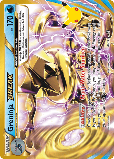 Greninja BREAK Pokemon card #41 from 30th Celebration: Classic Collection