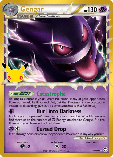 Gengar Pokemon card #94 from 30th Celebration: Classic Collection